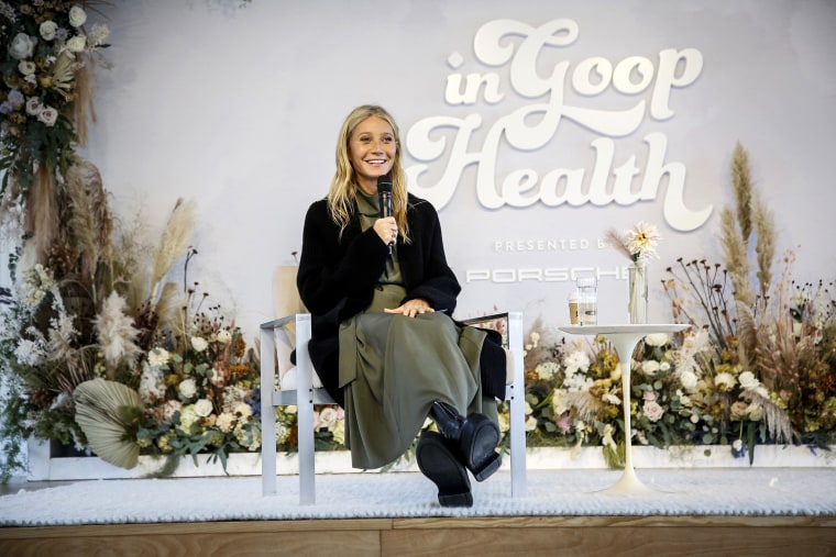 Gwyneth Paltrow speaks during In goop Health Summit on Nov. 7, 2021 in Los Angeles.