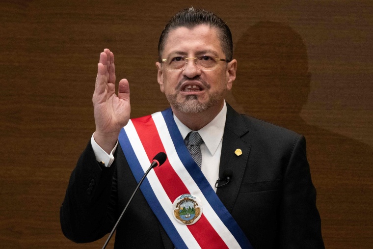 Costa Rica's new President Rodrigo Chaves