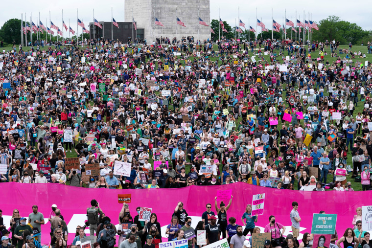 Nationwide protests draw thousands in favor of abortion rights