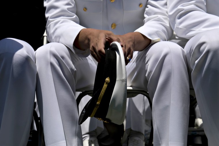 President Trump Participates In The U.S. Naval Academy Commencement Ceremony