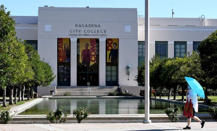 Pasadena City College in Pasadena, Calif., on May 2, 2020.