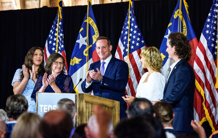 Image: NC GOP Candidate For Senate Ted Budd Holds Election Night Party