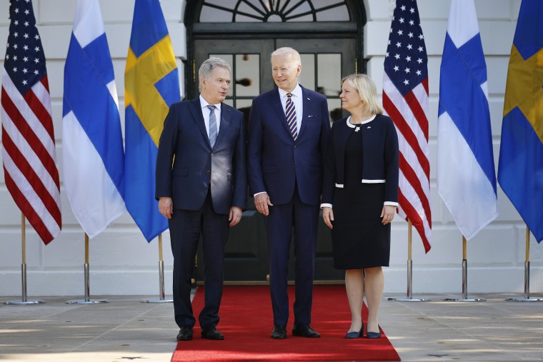 Image: President Biden Welcomes Sweden's Prime Minister Magdalena Andersson And Finland's President Sauli Niinisto To The White House