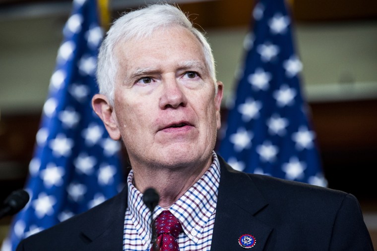 Rep. Mo Brooks, R-Ala., speaks at the Capitol on June 15, 2021.