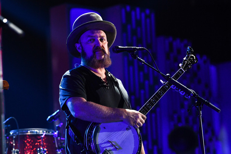 John Driskell Hopkins of Zac Brown Band performs at the iHeartRadio Music Festival in Las Vegas on Sept. 21, 2019.