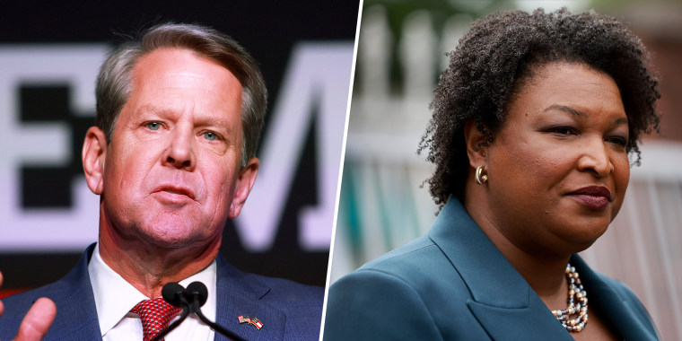Brian Kemp and Stacey Abrams