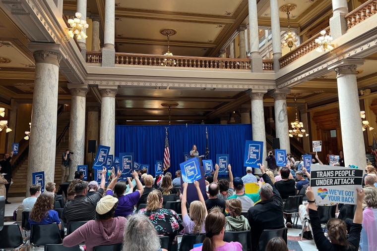 A Rally at the Statehouse in Indianapolis