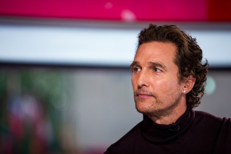 Matthew McConaughey appear's on NBC's "TODAY" show on Sept. 12, 2018.