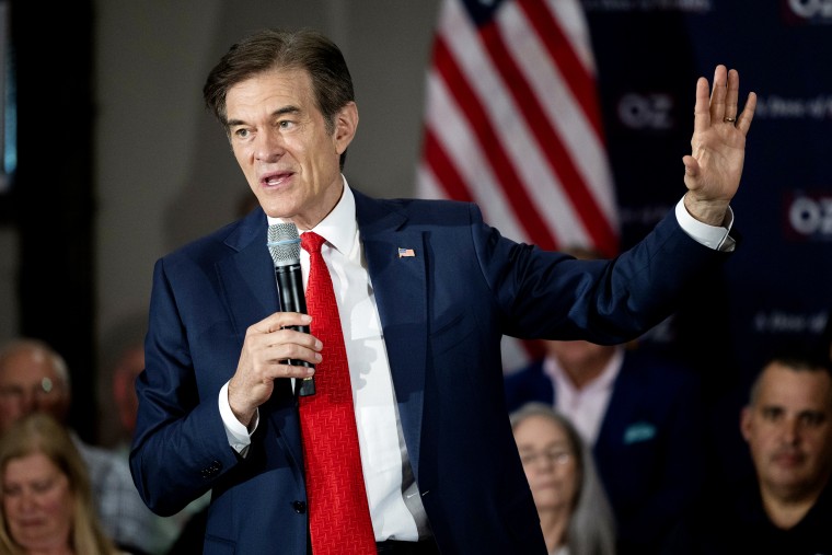 Pennsylvania Senate Candidate Mehmet Oz Delivers Remarks At 'A Dose of Reality' Town Hall