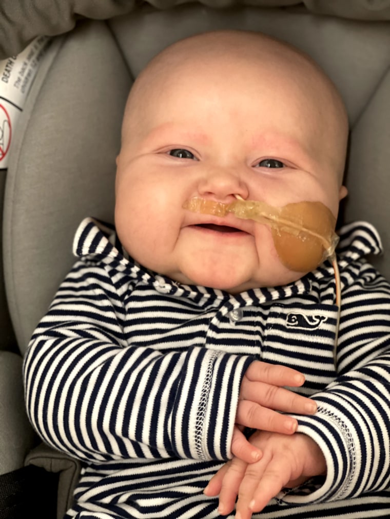 For Callahan's first birthday the family took a trip. While they were worried he would become sick--he's immunocompromised--they were able to 'create new memories' for his birthday.