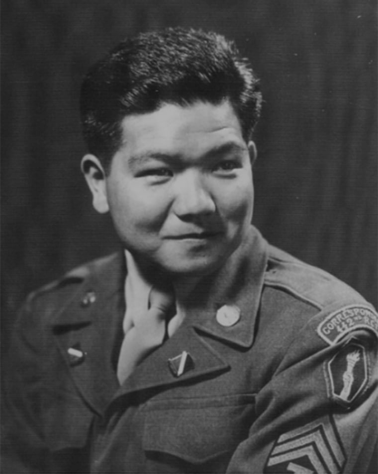 Terry Shima, a Nisei soldier from Hawaii, served in the 442nd.