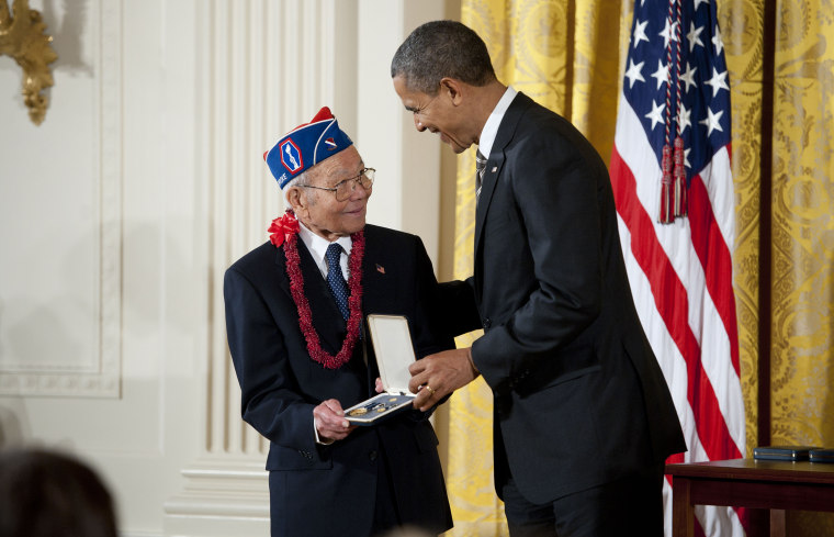 President Barack Obama Welcomes The 2012 Presidential Citizens Medal Recipients