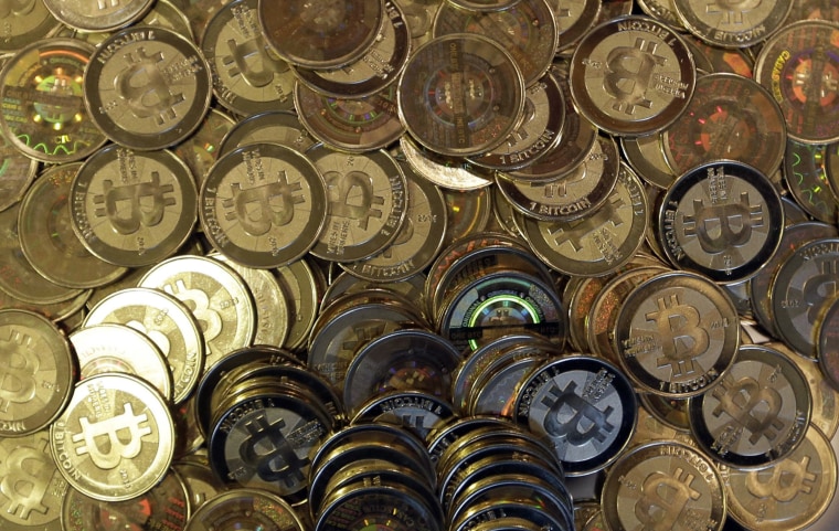 Bitcoin tokens in Sandy, Utah on April 3, 2013.