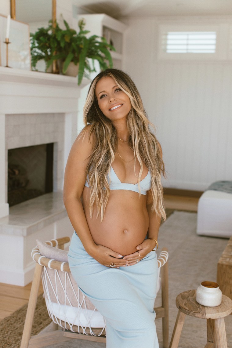 Katrina Scott told TODAY she is incredibly honored to be the first visibly pregnant model in the pages of Sports Illustrated.