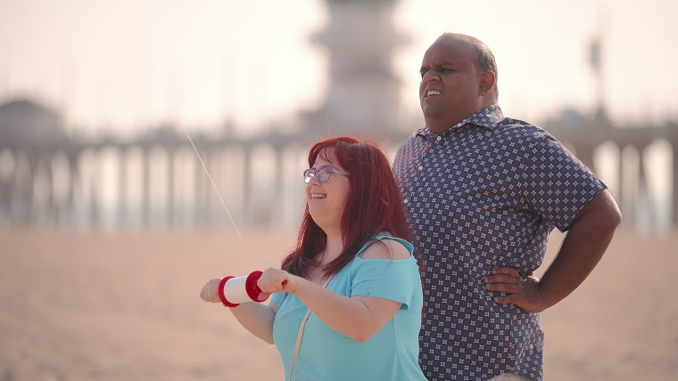 Rachel and Subodh in "Love on the Spectrum U.S."