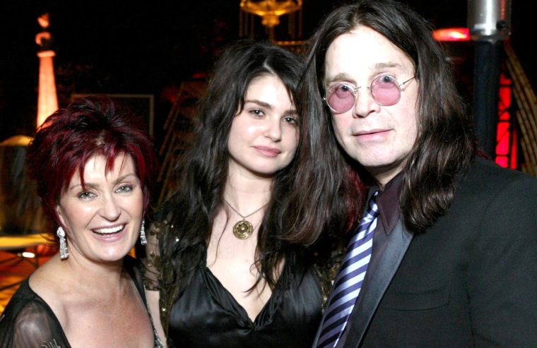 Sharon Osbourne, Aimee Osbourne and Ozzy Osbourne .