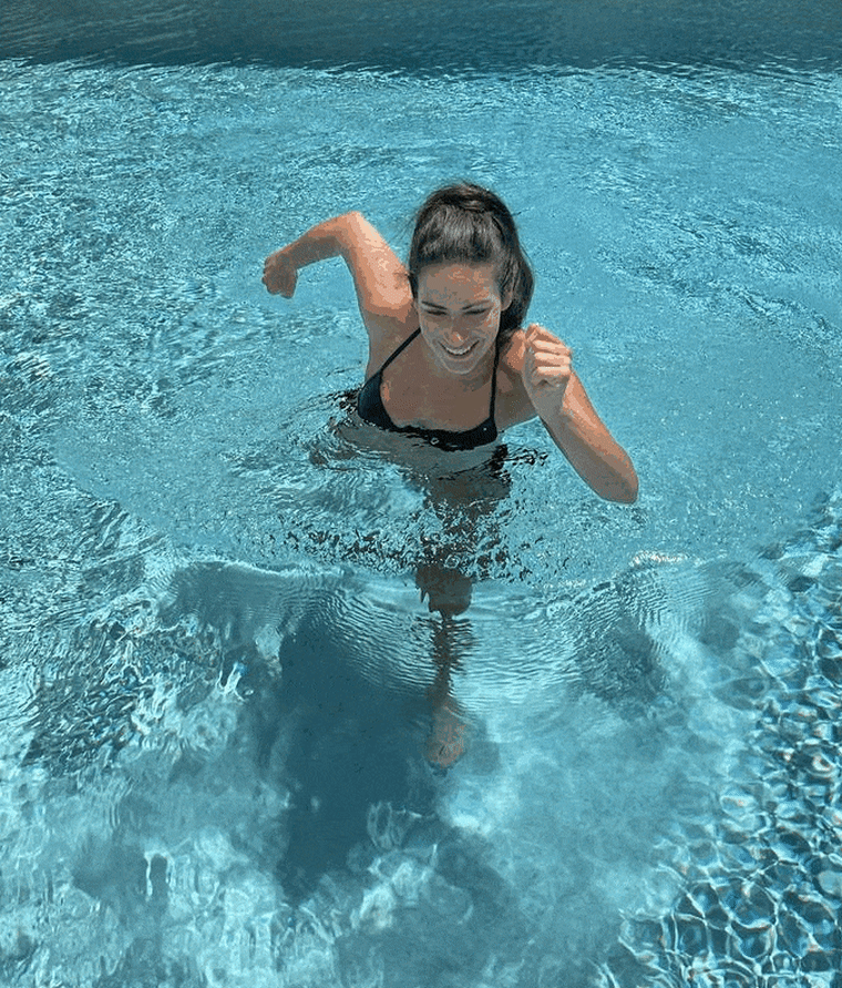 Running in the pool exercise
