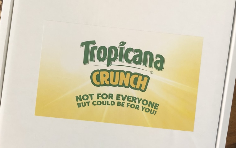 Tropicana tells you upfront that they know this might not go well: "Not for everyone, but could be for you!"