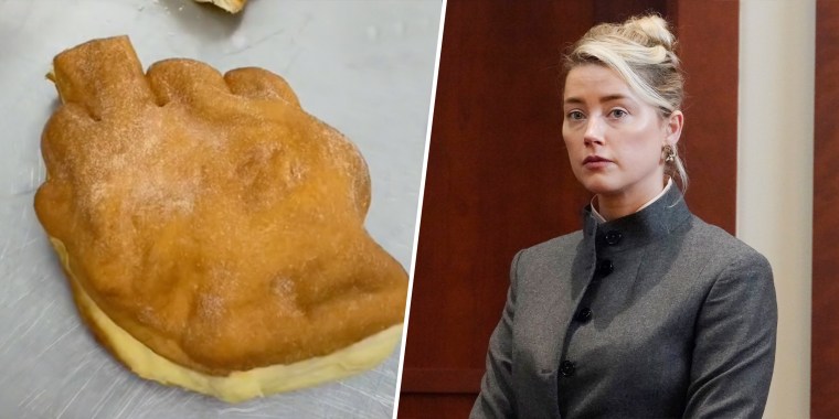 Amber Heard and Johnny Depp's defamation case was the butt of this bakery's joke.