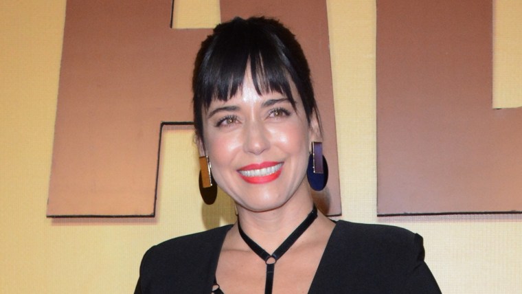 Ana Claudia Talancón en la alfombra roja del estreno de la película ‘Que Despadre’, febrero de 2022, en la Ciudad de México.