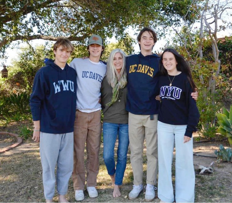 All four kids are headed to college where they will play sports.