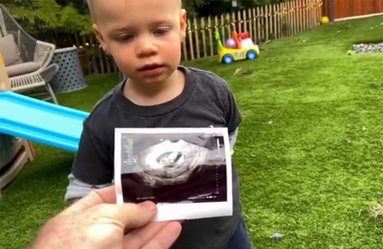 Bear Sullivan is about to become a big brother.