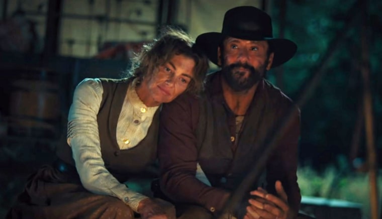 Faith Hill and Tim McGraw in "1883."