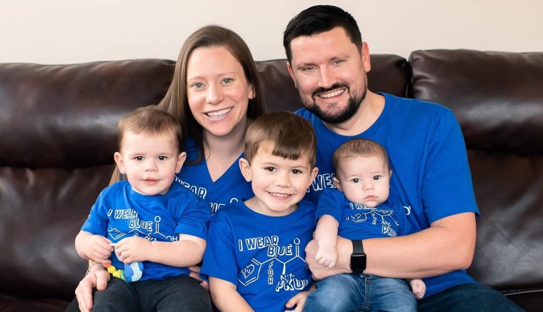 Alexa Beichler is pictured with her husband, Ian Beichler, and their three sons, Taylor, Carson and Jax. She said she hopes lawmakers start understanding how important formula is to families like hers.