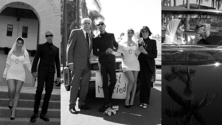 Fotos de la boda de Kourtney Kardashian y Travis Barker, el 15 de mayo de 2022.