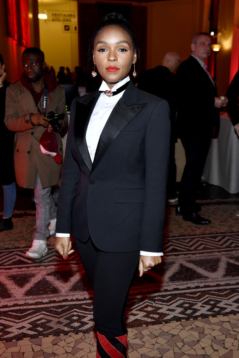 Janelle Monae attends the Exhibition Opening of L'Exibition by Christian Louboutin as part of Paris Fashion Week Womenswear Fall/Winter 2020/2021 on February 24, 2020 in Paris, France.