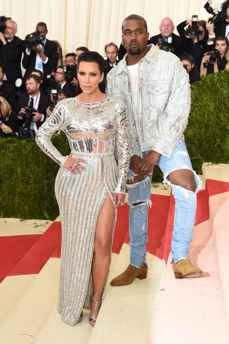 Who was with Kim Kardashian at the Met Gala?