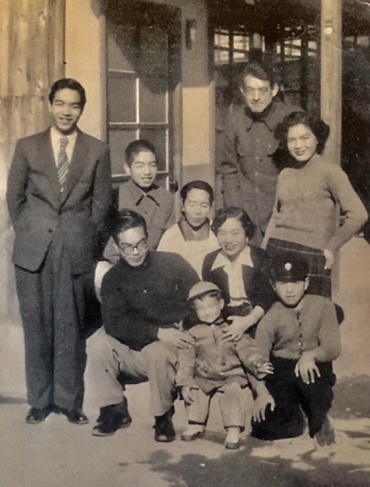 One of the few photos Michael Bennett has with his birth mother in Japan. 