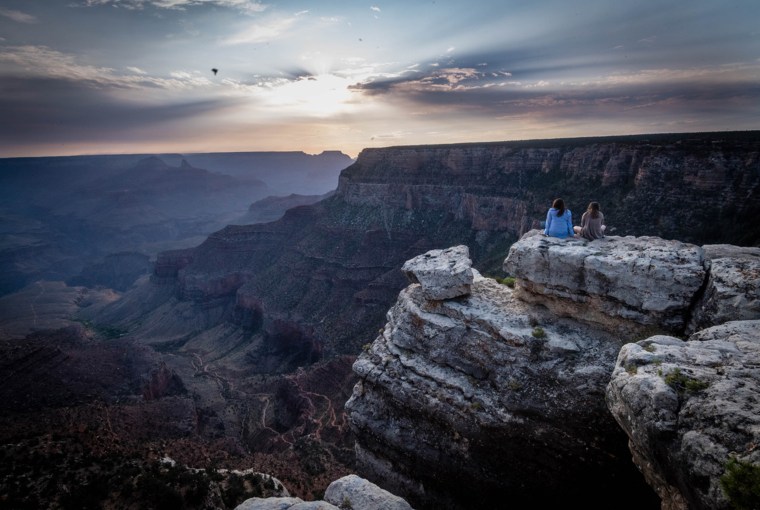 Trujillo and her daughter, Lucy, spend time at the Grand Canyon in August 2018. 