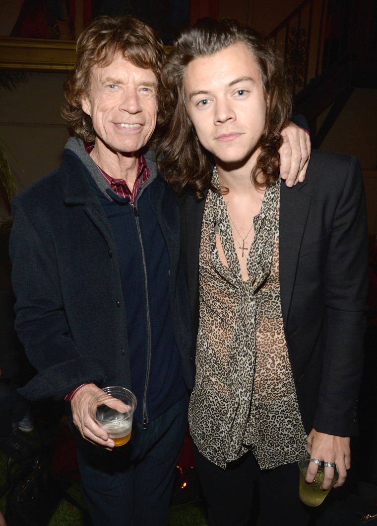 Mick Jagger and Harry Styles