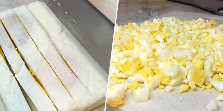 A viral TikTok claims it will save you a lot of peeling when you make egg salad.