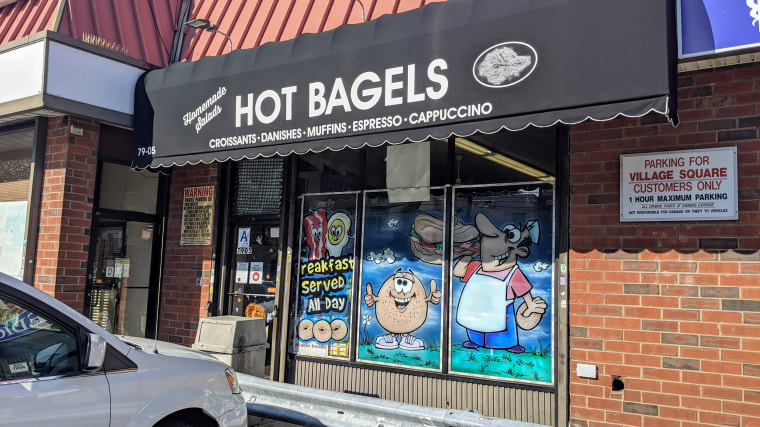 Varley's favorite bagel store in New York: P&C bagels.