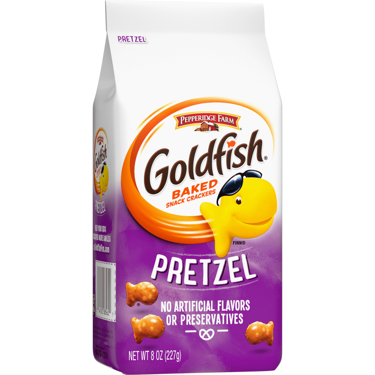Pretzel Goldfish taste like any other crunch pretzel — ho-hum.