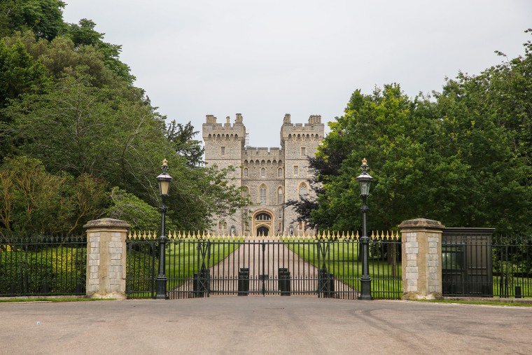 Exterior view of Windsor Castle the current residence of