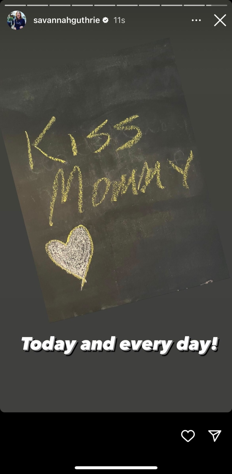Savannah ended her Mother's Day messages with a sweet note from her kids.