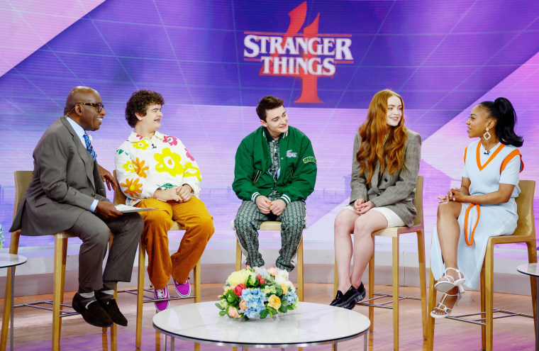 Gaten Matarazzo, Noah Schnapp, Sadie Sink and Priah Ferguson visited TODAY to talk about "Stranger Things" Season Four with Al Roker.