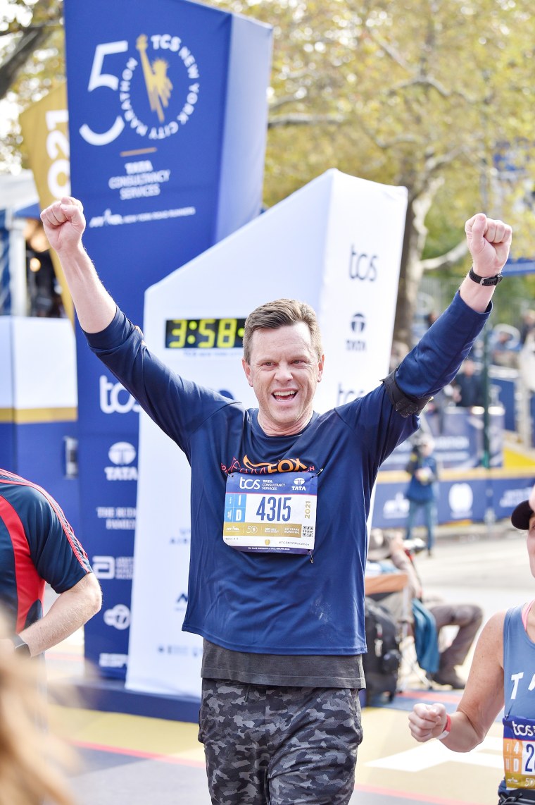 Willie Geist crossed marathon finish line twice for a funny reason