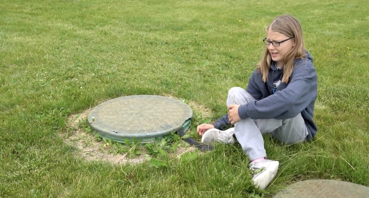 Sadie Peterson, 12, of Rockford, Minnesota, saved the life of a 4-year-old boy named Rowan who fell into an open manhole leading to the sewer.