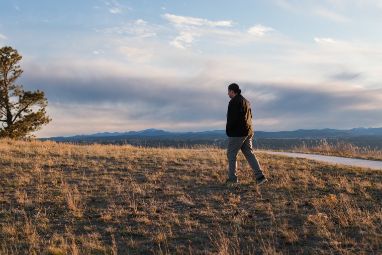 Lakota Language Teacher Ray Taken Alive on April 17, 2022.