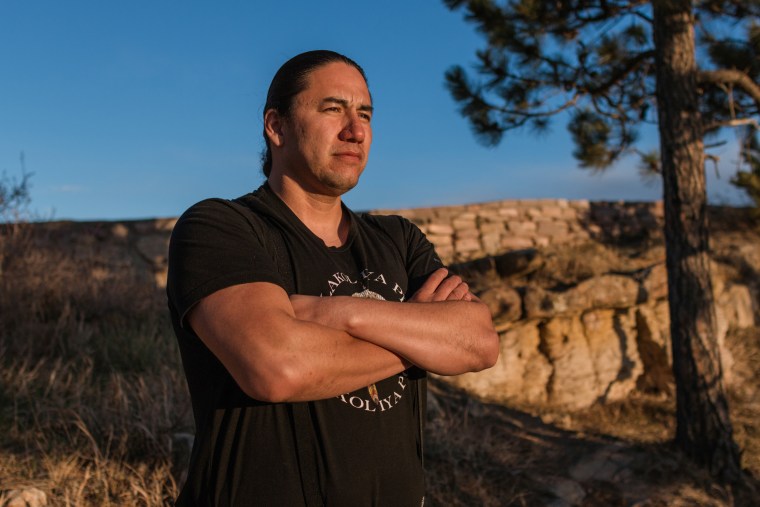 Lakota Language Teacher Ray Taken Alive on April 17, 2022.