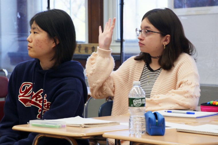 Students at Ridgewood High School in New Jersey.