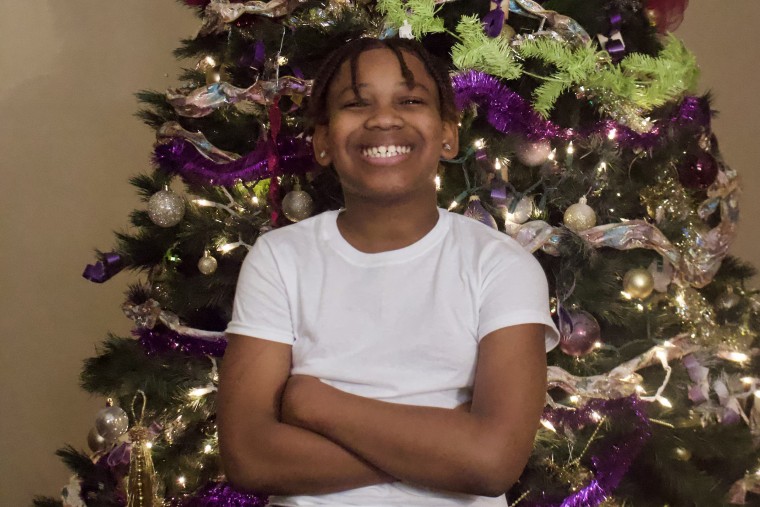 Adrian McDougles, seen here in December 2020, was killed in a drive-by shooting in Jackson, Mississippi, on May 26.