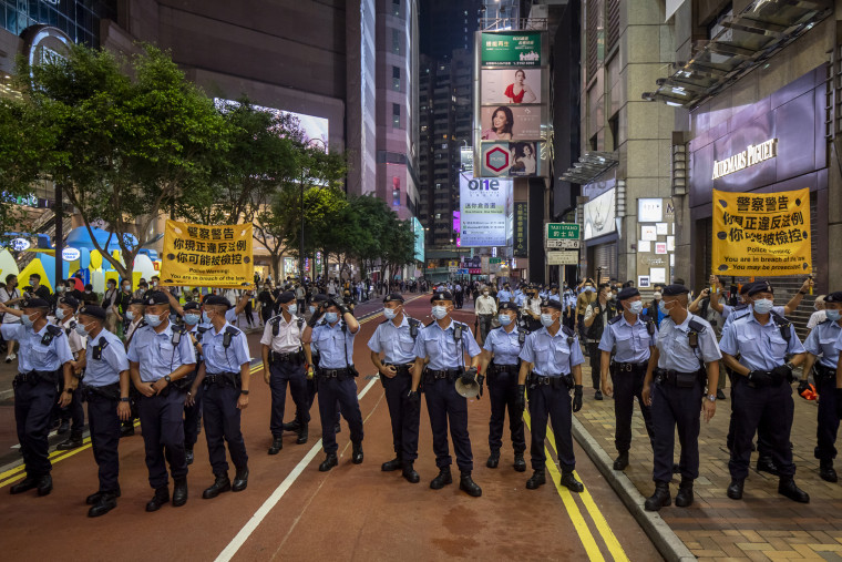 Image: Hong Kong Police Bans Annual Tiananmen Vigil For The Second Straight Year