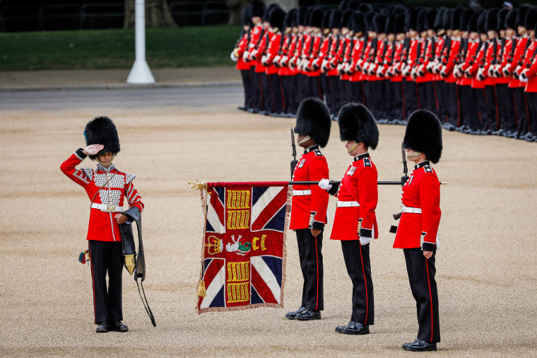 The Duke Of Cambridge Leads The Colonel's Review