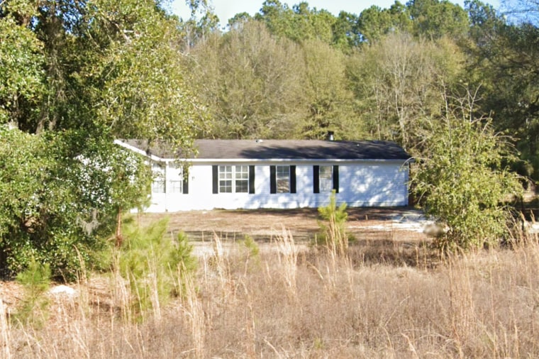 An exterior view of the home where the shooter shot and killed an 8-year-old boy from New Hampshire in what appears to have been a random shooting while the boy's family were vacationing in South Carolina recently.