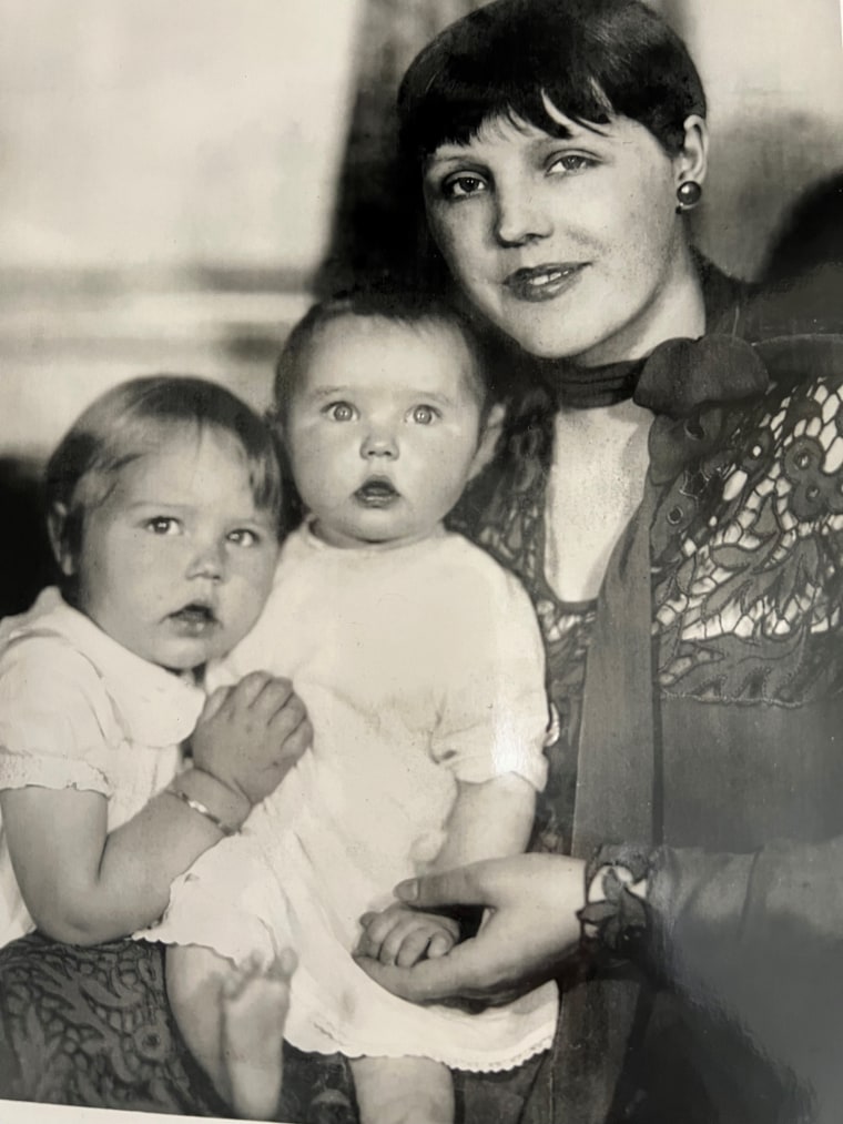 Ann Turner Cook, center, better known as the original Gerber baby. Cook died Friday at 95.